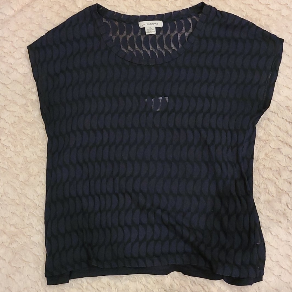 Cap sleeve shirt with attached undershirt